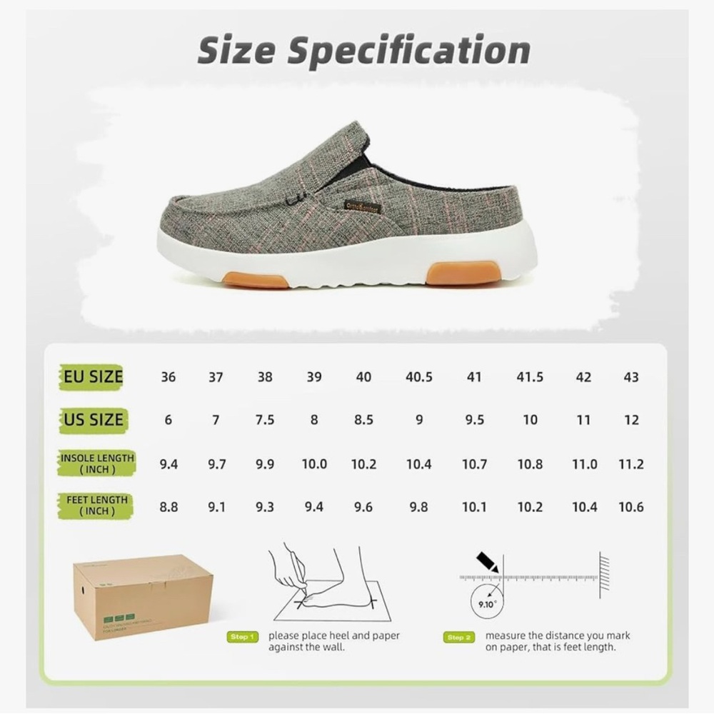 OrthoComfoot Women's Orthopedic Slip-On Loafers Walking Shoes Comfortable Arch - Picture 8 of 16